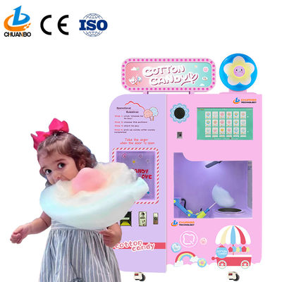 Business Vending Fairy Floss Machine Automatic Cotton  and Candy Machine Making Robot Vending Machine for Shopping Mall