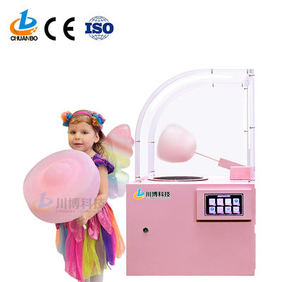 2024 New Style  CB218 Mini Commercial Professional Snack Semi-automatic Cotton Candy Vending Machine  Factory