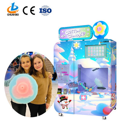 Chuanbo Technology New Design Professional Commercial Automatic Cotton Candy Floss Vending Machine for Business