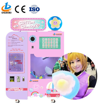 Professional Commercial Cotton Candy Machine Vending Machine Snacks Automatic With Customized Logo