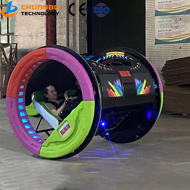 Chuanbo Technology Outdoor Carnival Amusement Park Rides Happy  Double Players 360 Degree Remote Control  Rolling Car