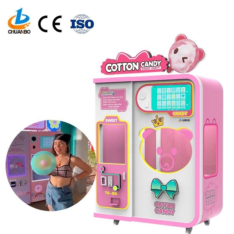 Fully Automatic Sugar Cotton Candy Vending Machine Accessories Spare Parts Full Automatic Cotton Candy Machine  Manufacturer