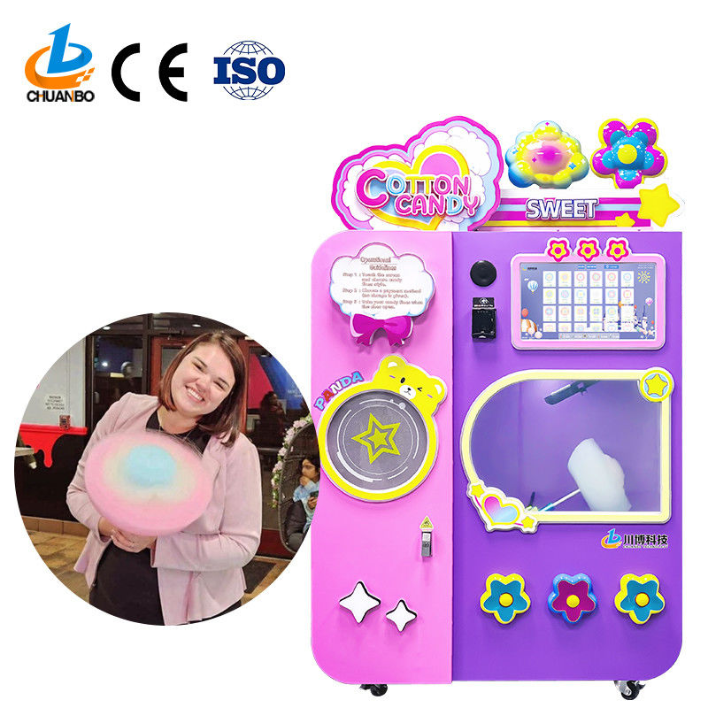 Factory Manufacture Electric Cotton Candy Machine for Sale Chuanbo Technology Cotton Candy Usa Vending Machine