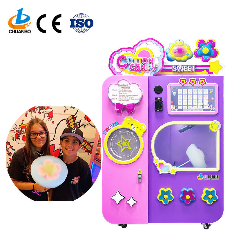 Guangzhou Chuanbo Latest Type Vending Machine Full Automatic Sweet Fairy Automatic Cotton Candy Vending Machine for Sale
