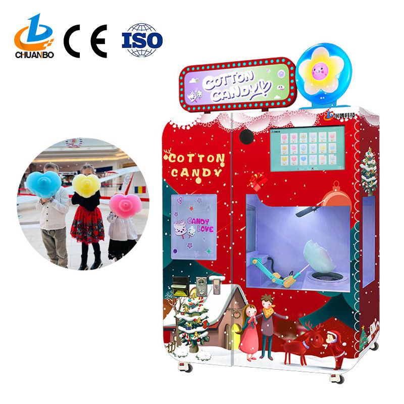 Manufacture Factory Direct Sale Flower Cotton Candy Machine Commercial Vending Machine for Retail Items